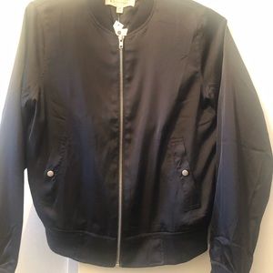 New Ladies Philosophy Black Bomber Jacket size PXS